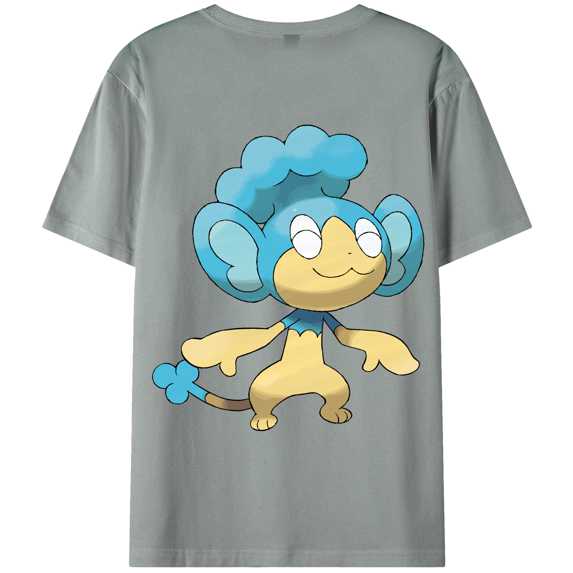 （画像用） ポケットモンスター Pokémon 綿100％ メンズ半袖Tシャツ（バックプリント） 通気性
